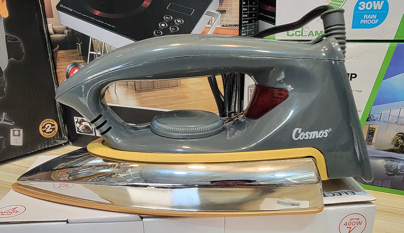 Cosmos 400W Lightweight Electric Iron – Indonesian Design, Made in China