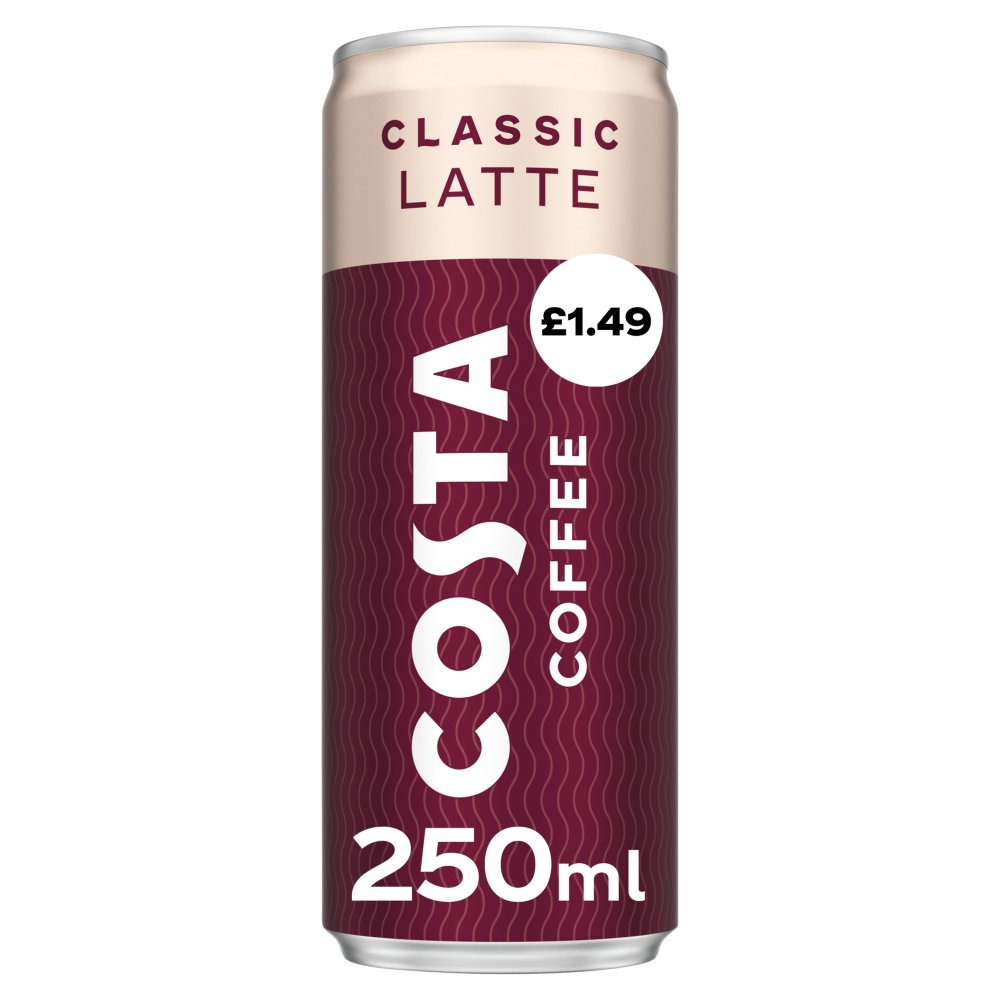 Costa Coffee Classic Latte Iced Coffee 12 x 250ml PMP £1.49