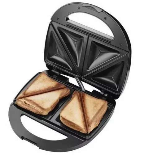 Amica SMK 3011 Sandwich Maker 750W | Non-Stick | Tez Nashta Machine for Home