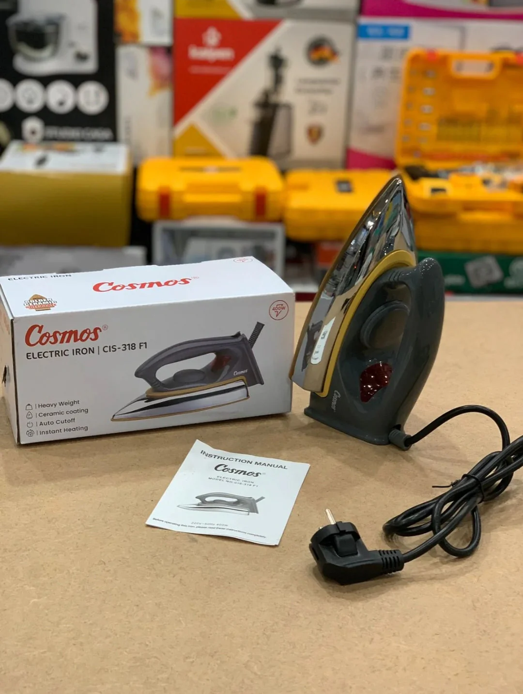 Cosmos 400W Lightweight Electric Iron – Indonesian Design, Made in China / Cosmos 400W Lightweight Electric Iron – Indonesian Design, Made in China