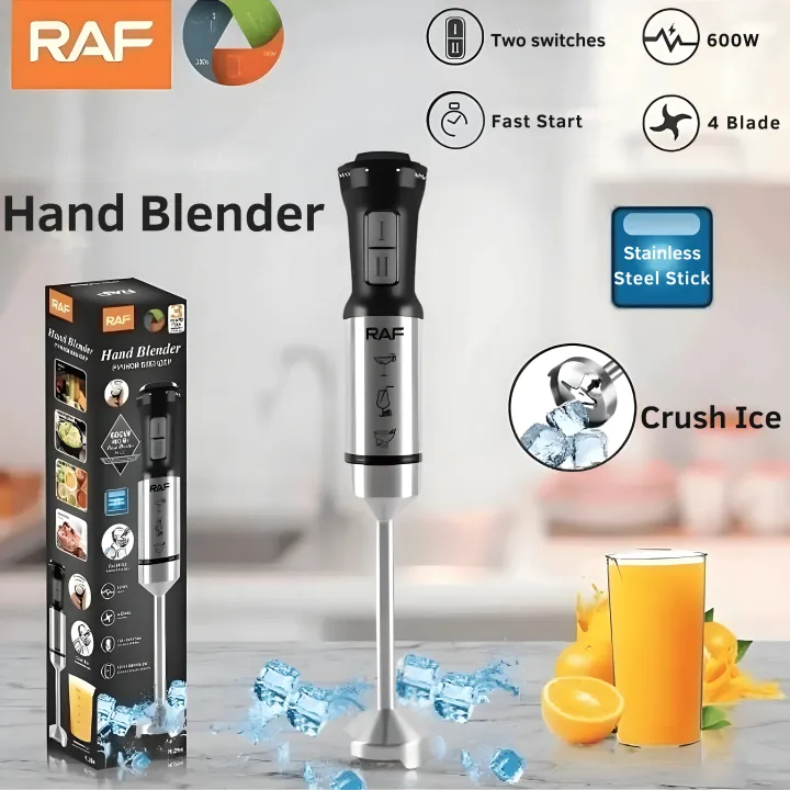 Title: RAF Hand Blender R.294 – 21-Speed Powerful Stick Blender (600W)